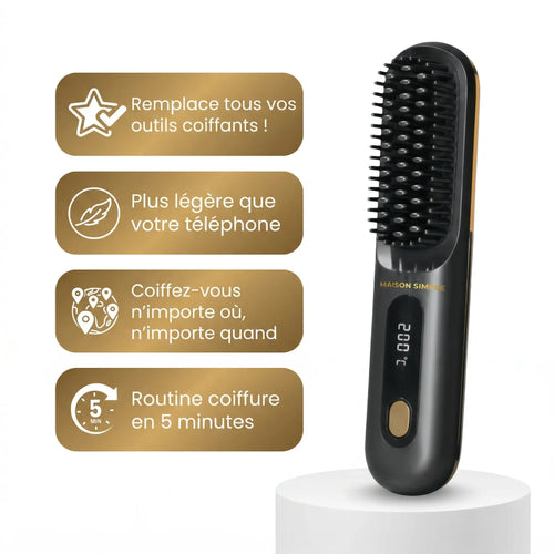 the first smart styling brush for short hair