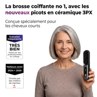 the first smart styling brush for short hair